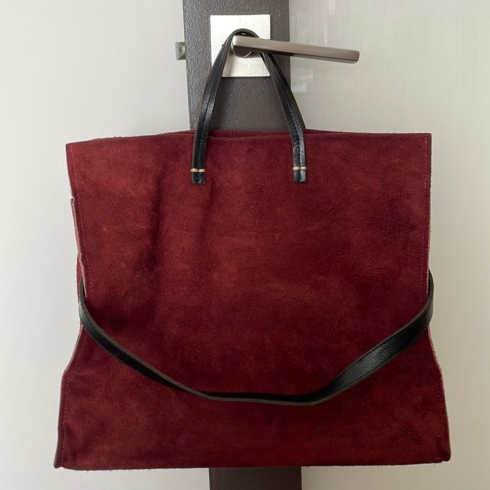 Clare Vivier Simple Tote in Oxblood